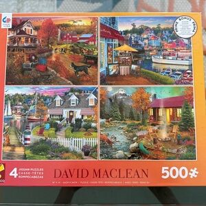 Ceaco 4 in 1 Multipack David MacLean Puzzles